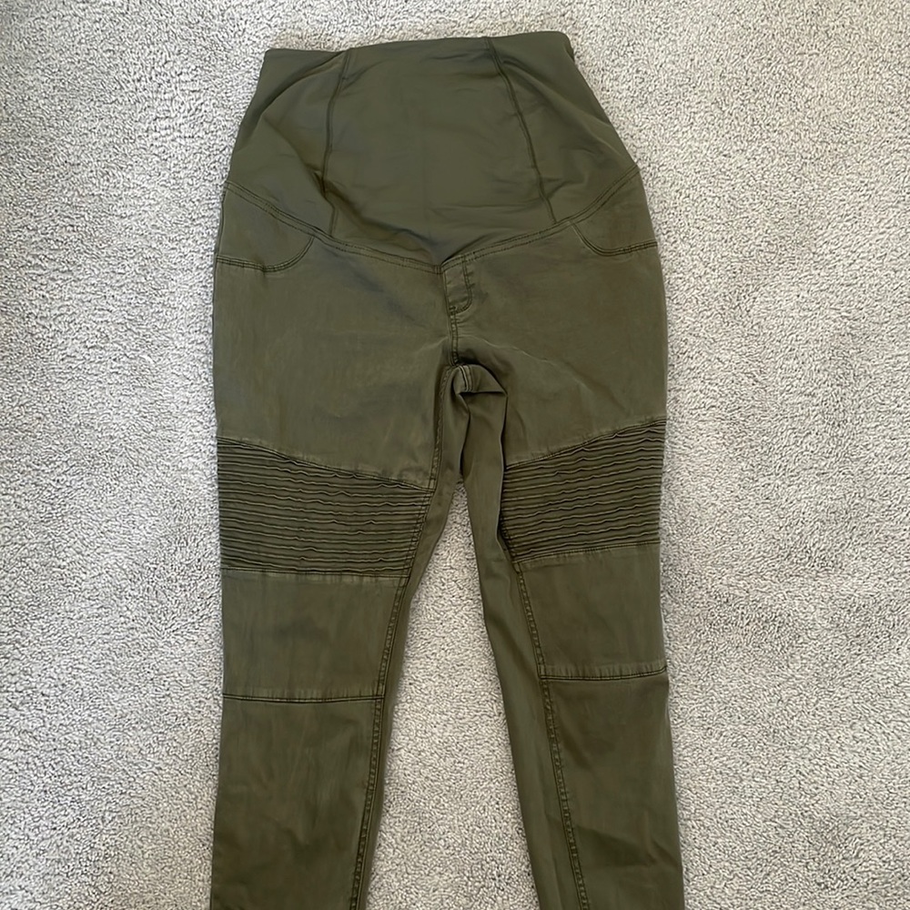 Isabel Maternity green motto jeans